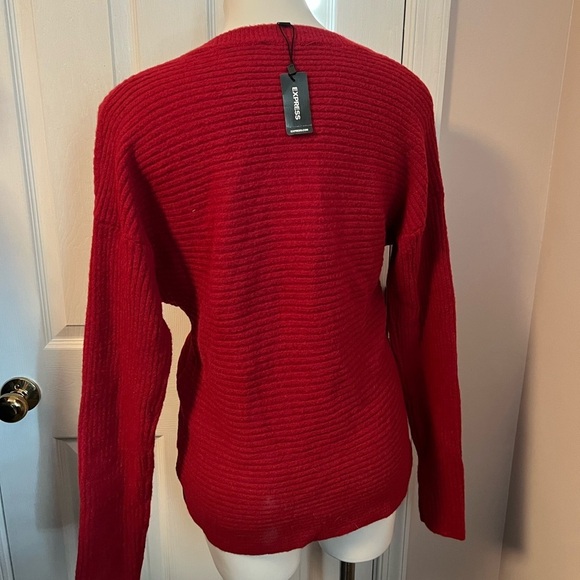 NWT Express Red Cross front wrap sweater - Picture 6 of 6